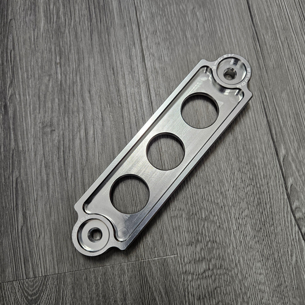 Brand New Password JDM Billet Silver Battery Tie down 1992-2000 Civic & 1994-2001 Integra - JK Racing Inc