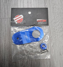 Load image into Gallery viewer, BRAND NEW PASSWORD JDM EK DC S2K BLUE CNC BILLET ALUMINUM RADIATOR STAY MOUNT BRACKET+WASHER KIT - JK Racing Inc