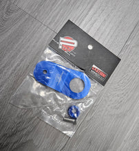 Load image into Gallery viewer, BRAND NEW PASSWORD JDM EK DC S2K BLUE CNC BILLET ALUMINUM RADIATOR STAY MOUNT BRACKET+WASHER KIT - JK Racing Inc