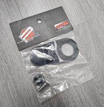 Load image into Gallery viewer, BRAND NEW PASSWORD JDM EK DC S2K BLACK CNC BILLET ALUMINUM RADIATOR STAY MOUNT BRACKET+WASHER KIT - JK Racing Inc