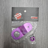 BRAND NEW PASSWORD JDM EK DC S2K PURPLE CNC BILLET ALUMINUM RADIATOR STAY MOUNT BRACKET+WASHER KIT