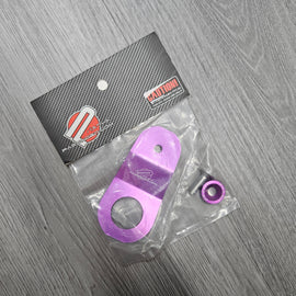 BRAND NEW PASSWORD JDM EK DC S2K PURPLE CNC BILLET ALUMINUM RADIATOR STAY MOUNT BRACKET+WASHER KIT (Copy) - JK Racing Inc