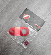 Load image into Gallery viewer, BRAND NEW PASSWORD JDM EK DC S2K RED CNC BILLET ALUMINUM RADIATOR STAY MOUNT BRACKET+WASHER KIT - JK Racing Inc