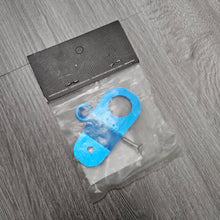 Load image into Gallery viewer, BRAND NEW PASSWORD JDM EK DC S2K TEAL CNC BILLET ALUMINUM RADIATOR STAY MOUNT BRACKET+WASHER KIT - JK Racing Inc