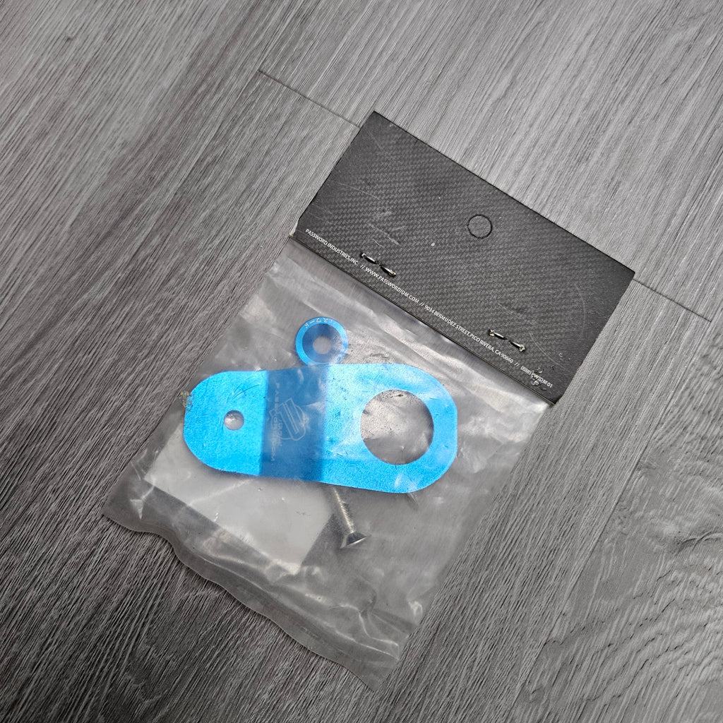 BRAND NEW PASSWORD JDM EK DC S2K TEAL CNC BILLET ALUMINUM RADIATOR STAY MOUNT BRACKET+WASHER KIT - JK Racing Inc