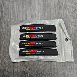BRAND NEW UNIVERSAL 4PCS MUGEN POWER CAR DOOR EDGE GUARD RUBBER ANTI-SCRATCH STRIP PROTECTOR - JK Racing Inc