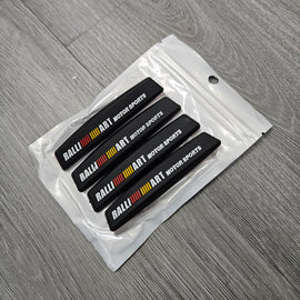 BRAND NEW UNIVERSAL 4PCS RALLIART CAR DOOR EDGE GUARD RUBBER ANTI-SCRATCH STRIP PROTECTOR - JK Racing Inc