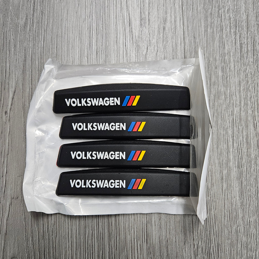 BRAND NEW UNIVERSAL 4PCS VOLKSWAGEN CAR DOOR EDGE GUARD RUBBER ANTI-SCRATCH STRIP PROTECTOR - JK Racing Inc