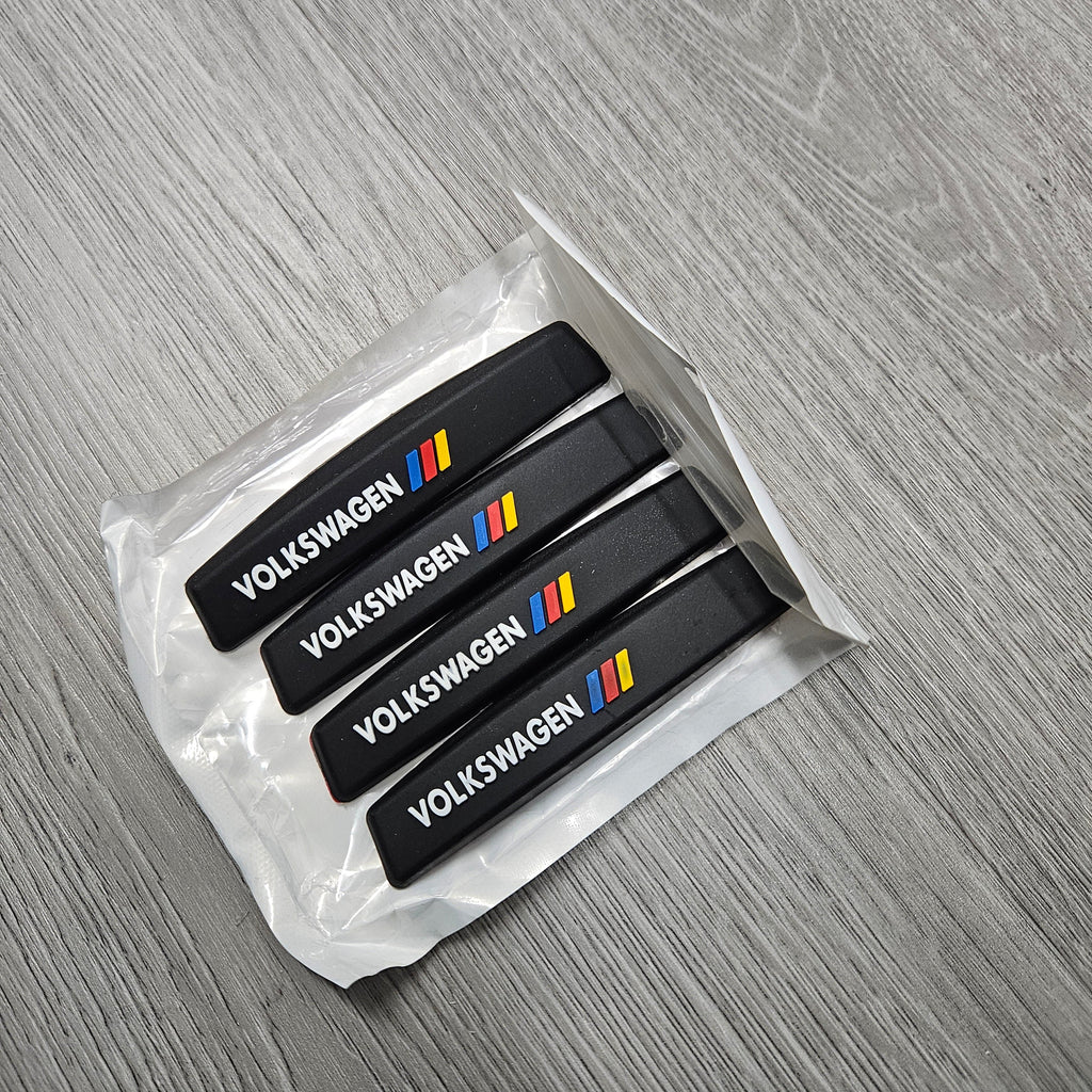BRAND NEW UNIVERSAL 4PCS VOLKSWAGEN CAR DOOR EDGE GUARD RUBBER ANTI-SCRATCH STRIP PROTECTOR - JK Racing Inc