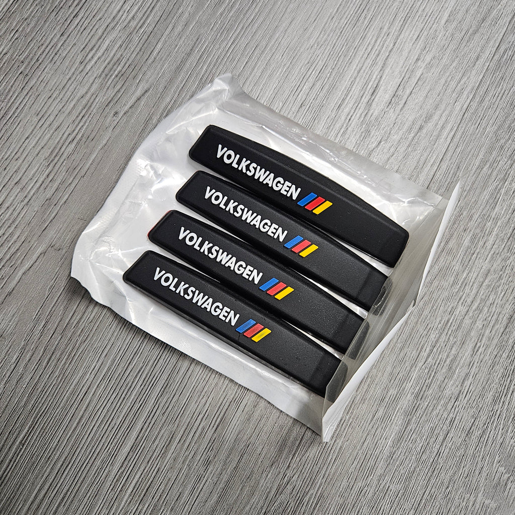 BRAND NEW UNIVERSAL 4PCS VOLKSWAGEN CAR DOOR EDGE GUARD RUBBER ANTI-SCRATCH STRIP PROTECTOR - JK Racing Inc