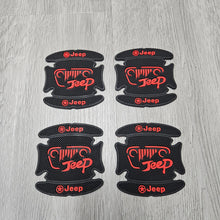 Load image into Gallery viewer, BRAND NEW UNIVERSAL 4PCS JEEP RUBBER ANTI-SCRATCH DOOR HANDLE BOWL PROTECTOR