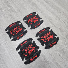 Load image into Gallery viewer, BRAND NEW UNIVERSAL 4PCS JEEP RUBBER ANTI-SCRATCH DOOR HANDLE BOWL PROTECTOR
