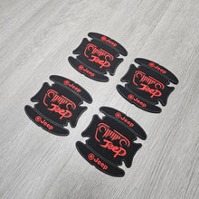 Load image into Gallery viewer, BRAND NEW UNIVERSAL 4PCS JEEP RUBBER ANTI-SCRATCH DOOR HANDLE BOWL PROTECTOR