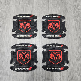 BRAND NEW UNIVERSAL 4PCS DODGE RUBBER ANTI-SCRATCH DOOR HANDLE BOWL PROTECTOR