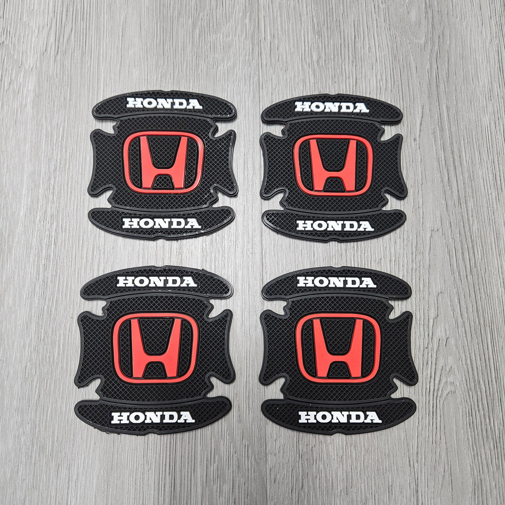 BRAND NEW UNIVERSAL 4PCS HONDA RUBBER ANTI-SCRATCH DOOR HANDLE BOWL PROTECTOR