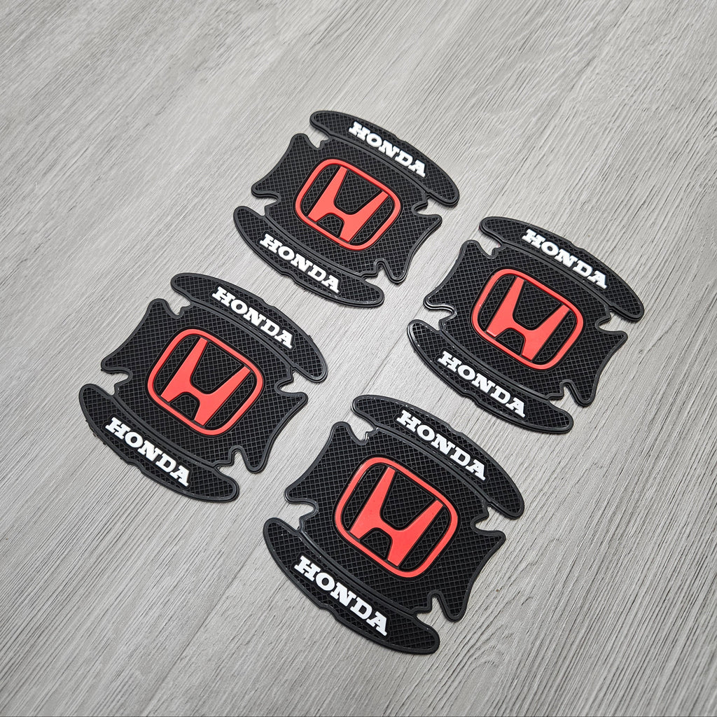 BRAND NEW UNIVERSAL 4PCS HONDA RUBBER ANTI-SCRATCH DOOR HANDLE BOWL PROTECTOR