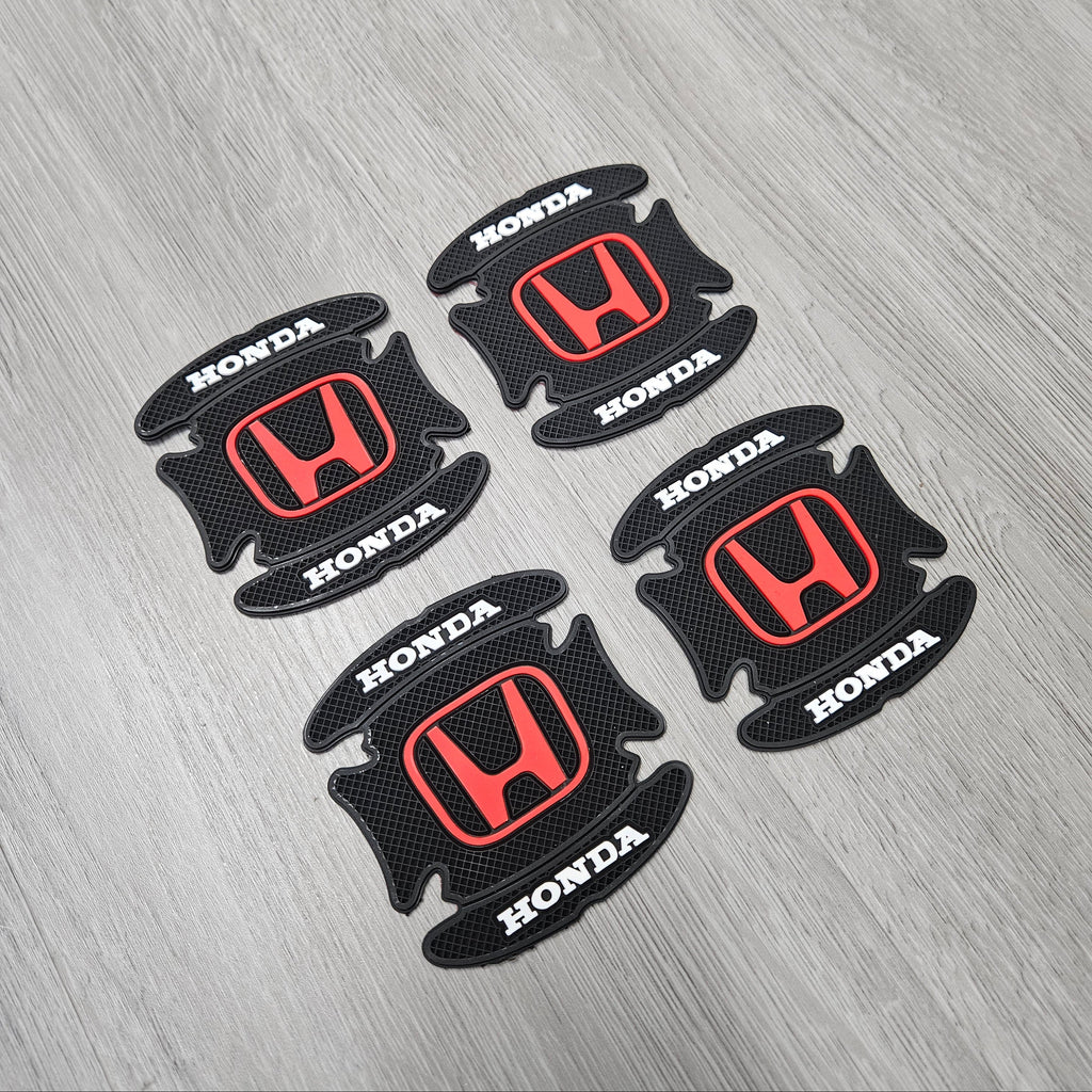 BRAND NEW UNIVERSAL 4PCS HONDA RUBBER ANTI-SCRATCH DOOR HANDLE BOWL PROTECTOR