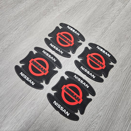 BRAND NEW UNIVERSAL 4PCS NISSAN RUBBER ANTI-SCRATCH DOOR HANDLE BOWL PROTECTOR