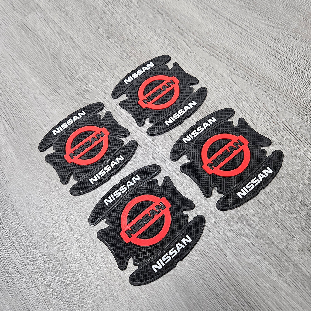 BRAND NEW UNIVERSAL 4PCS NISSAN RUBBER ANTI-SCRATCH DOOR HANDLE BOWL PROTECTOR