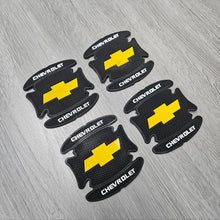 Load image into Gallery viewer, BRAND NEW UNIVERSAL 4PCS CHEVROLET RUBBER ANTI-SCRATCH DOOR HANDLE BOWL PROTECTOR