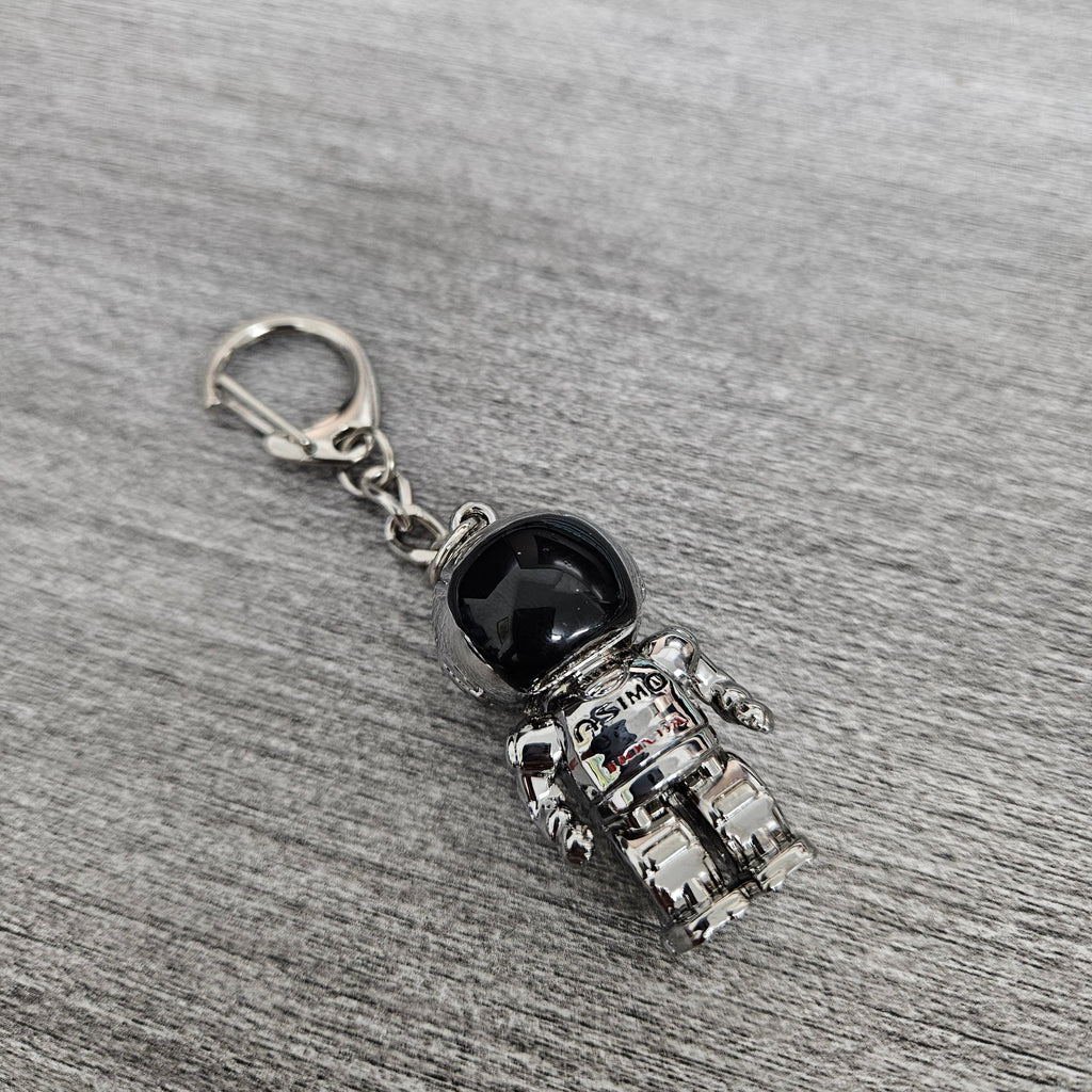 BRAND NEW ASIMO HONDA ROBOT CAR METAL KEYCHAIN KEY TAG RINGS JDM DRIFT CHROME