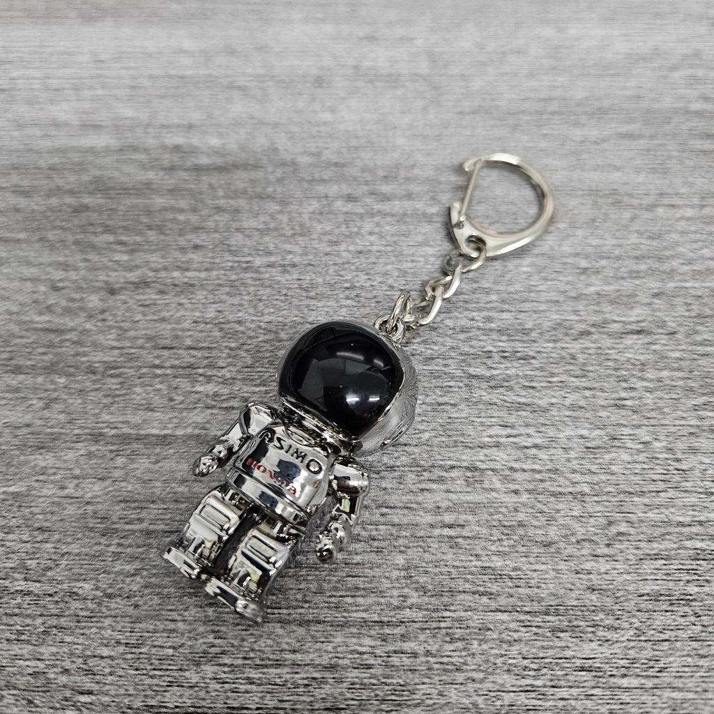 BRAND NEW ASIMO HONDA ROBOT CAR METAL KEYCHAIN KEY TAG RINGS JDM DRIFT CHROME