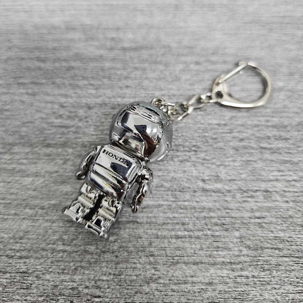 BRAND NEW ASIMO HONDA ROBOT CAR METAL KEYCHAIN KEY TAG RINGS JDM DRIFT CHROME