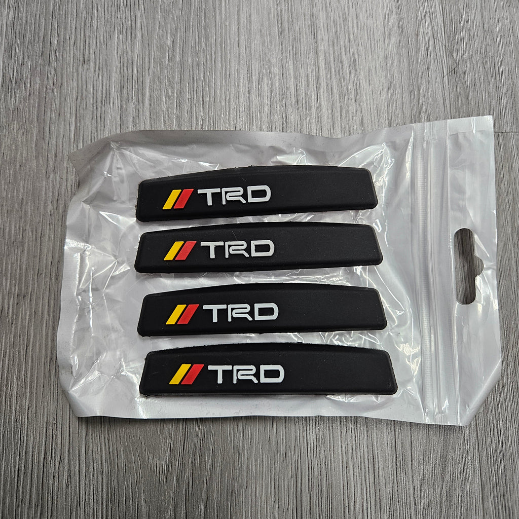 BRAND NEW UNIVERSAL 4PCS TRD CAR DOOR EDGE GUARD RUBBER ANTI-SCRATCH STRIP PROTECTOR