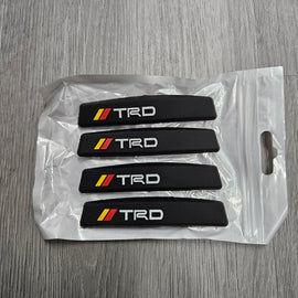 BRAND NEW UNIVERSAL 4PCS TRD CAR DOOR EDGE GUARD RUBBER ANTI-SCRATCH STRIP PROTECTOR