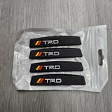 BRAND NEW UNIVERSAL 4PCS TRD CAR DOOR EDGE GUARD RUBBER ANTI-SCRATCH STRIP PROTECTOR