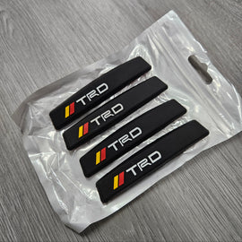 BRAND NEW UNIVERSAL 4PCS TRD CAR DOOR EDGE GUARD RUBBER ANTI-SCRATCH STRIP PROTECTOR