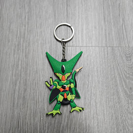 BRAND NEW DRAGON BALL Z CELL DOUBLE SIDED RUBBER RING RUBBER KEYCHAIN KEY TAG RINGS