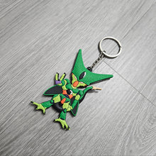 Load image into Gallery viewer, BRAND NEW DRAGON BALL Z CELL DOUBLE SIDED RUBBER RING RUBBER KEYCHAIN KEY TAG RINGS