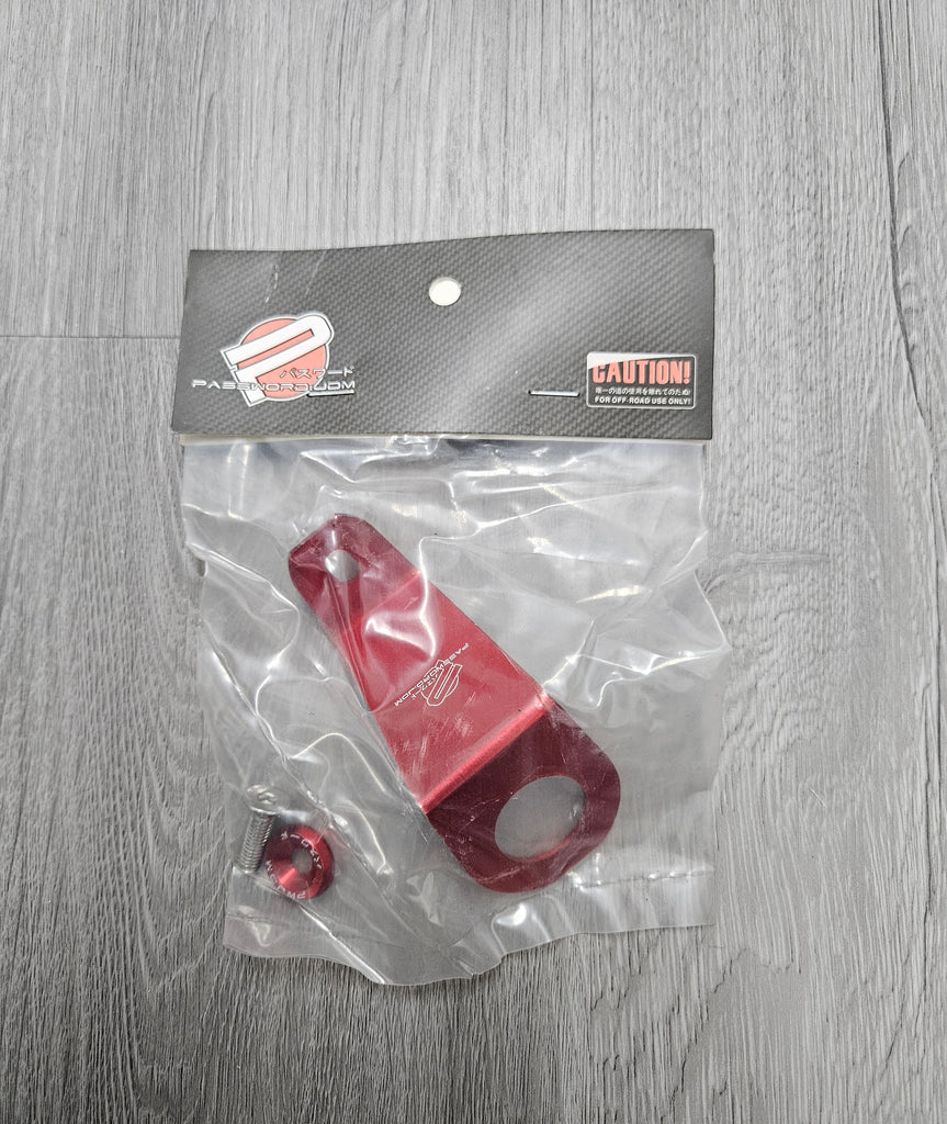 BRAND NEW PASSWORD JDM EG EH EJ CIVIC RED CNC BILLET ALUMINUM RADIATOR STAY MOUNT BRACKET+WASHER KIT
