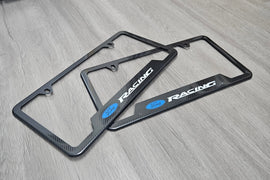 Brand New Universal 2PCS Ford Racing Metal Carbon Fiber Style License Plate Frame