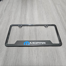 Load image into Gallery viewer, Brand New Universal 1PCS Mopar Metal Carbon Fiber Style License Plate Frame
