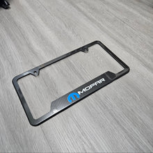 Load image into Gallery viewer, Brand New Universal 1PCS Mopar Metal Carbon Fiber Style License Plate Frame