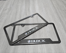 Load image into Gallery viewer, Brand New Universal 2PCS Buick Metal Carbon Fiber Style License Plate Frame