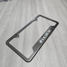 Load image into Gallery viewer, Brand New Universal 1PCS Buick Metal Carbon Fiber Style License Plate Frame
