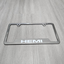 Load image into Gallery viewer, Brand New Universal 1PCS HEMI Metal Carbon Fiber Style License Plate Frame