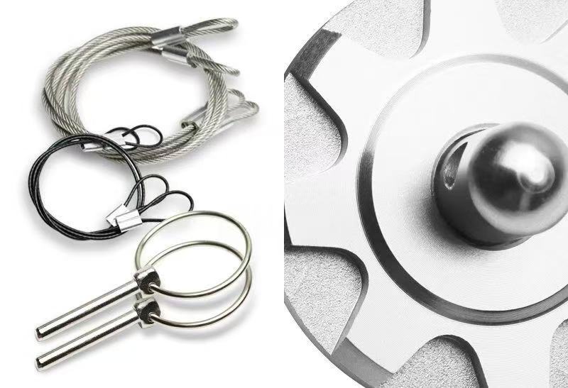 Brand New Universal Aluminum JDM Hardware Bonnet Racing Hood Pin Lock Appearance Silver