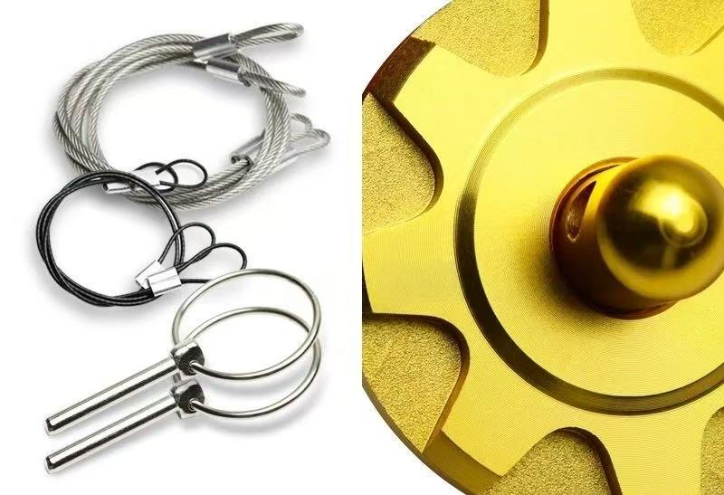 Brand New Universal Aluminum JDM Hardware Bonnet Racing Hood Pin Lock Appearance Gold