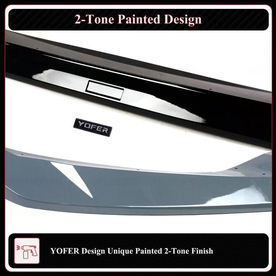BRAND NEW 3PCS 2025-2026 Honda Civic 11th Gen Yofer Urban Gray Pearl 2-Tone Bumper Lip Splitter Kit