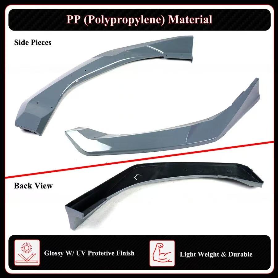 BRAND NEW 3PCS 2025-2026 Honda Civic 11th Gen Yofer Urban Gray Pearl 2-Tone Bumper Lip Splitter Kit