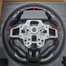 Load image into Gallery viewer, BRAND NEW 2015-2023 FORD MUSTANG ECO BOOST/ GT/ SHELBY GT350/ GT350R Real Carbon Fiber Steering Wheel With Replacement Trim