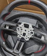 Load image into Gallery viewer, BRAND NEW 2015-2023 FORD MUSTANG ECO BOOST/ GT/ SHELBY GT350/ GT350R Real Carbon Fiber Steering Wheel With Replacement Trim
