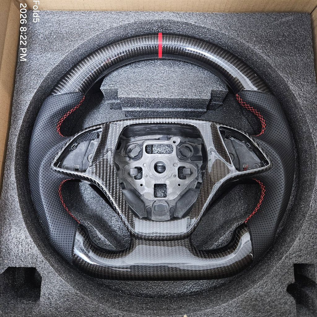 BRAND NEW 2014-2018 CHEVROLET CORVETTE C7 Real Carbon Fiber Steering Wheel
