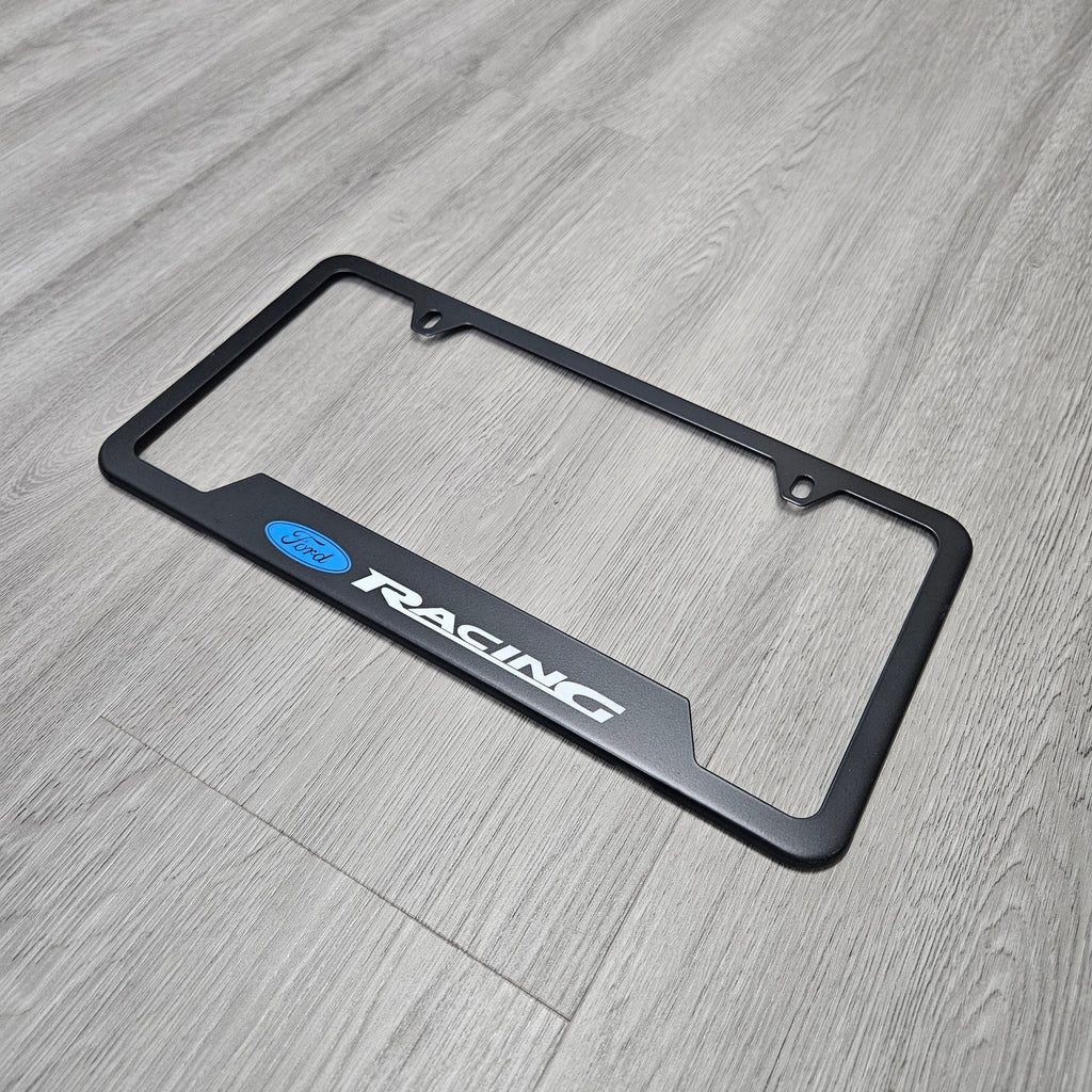 Brand New Universal 1PCS Ford Racing Metal Black License Plate Frame