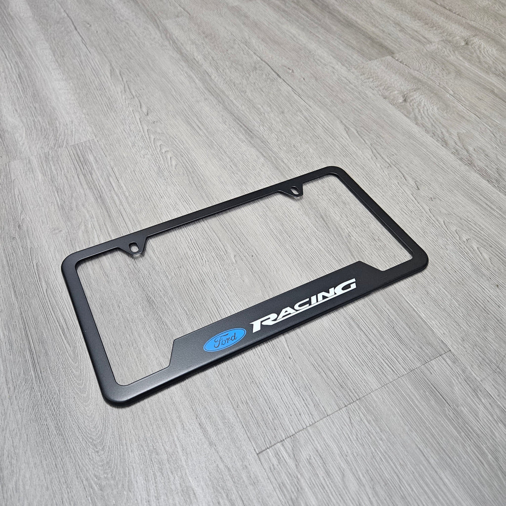 Brand New Universal 1PCS Ford Racing Metal Black License Plate Frame