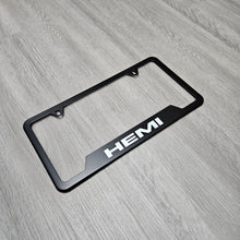 Load image into Gallery viewer, Brand New Universal 1PCS HEMI Metal Black License Plate Frame